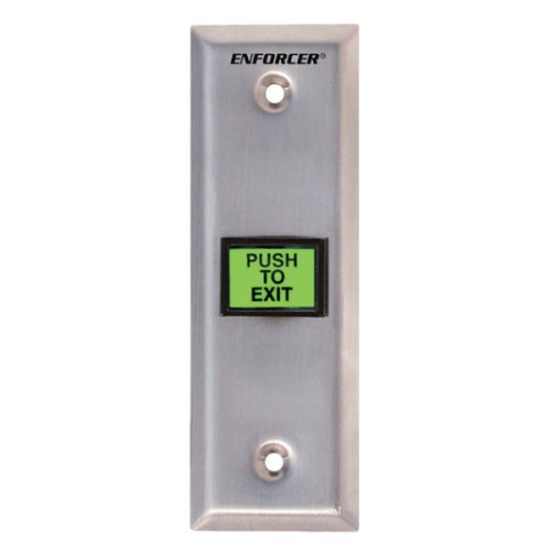 Green Lighted Push Button with Metal Plate Seco-Larm-SD-7103GC