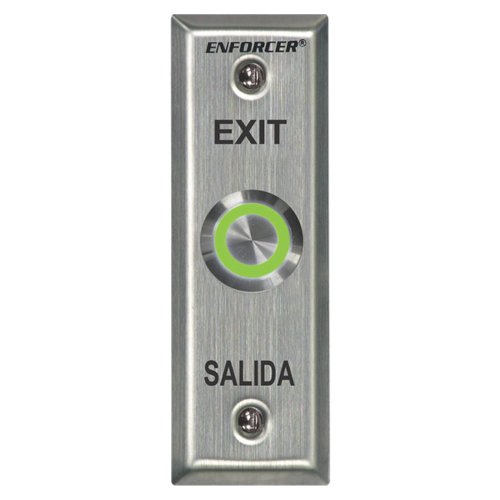 L.E.D Multicolor Vandal-Resistant Push Button and Plate Seco-Larm-SD-7175SG