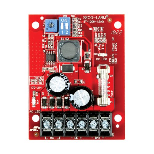 6-12VDC - 1.5A Power Supply Charger Seco-Larm-ST-1206-1.5AQ
