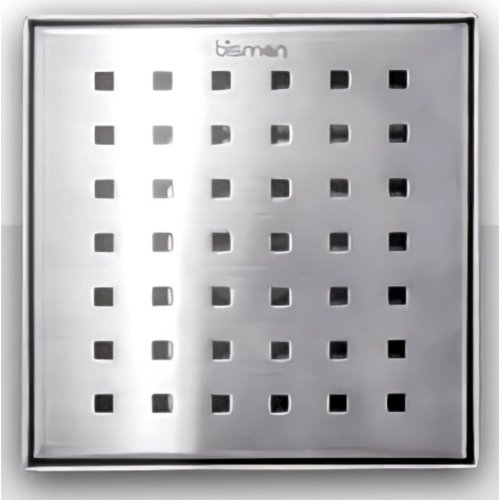  6  X 6 in.  Square Center Floor Drain Bisman-BMFD66S