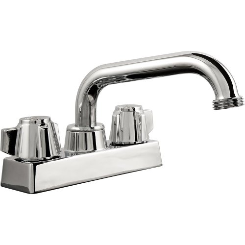 4 in.  Basic and Brass Series Laundry Mixer  Ez-Flo-10891LF