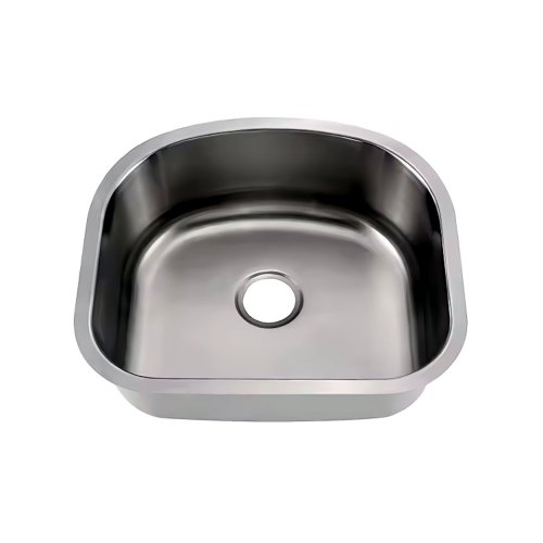 9 X 21 X 23-1-4 in. Single Bowl Stainless Steel Undermount Kitchen Sink Browns-BRUS307-2