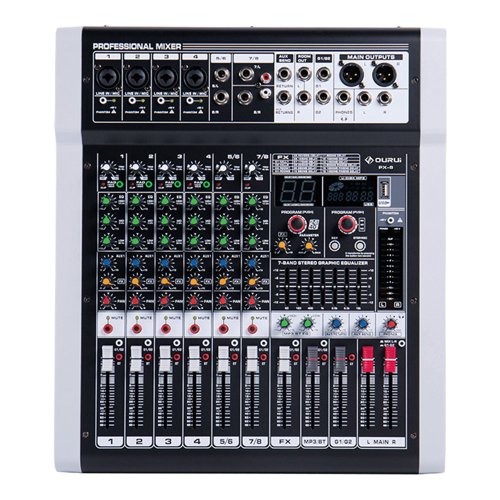 08 CH SOUND BLAST MIXER SOUNDBLAST-SB-8-RED-VELVET-MIX-8-DUAL-OUTPUT