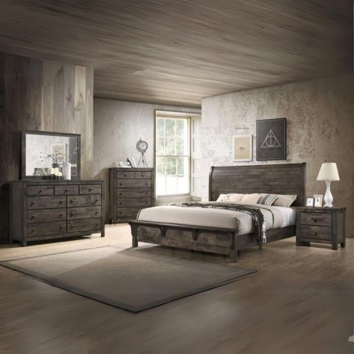 6 Piece  QueenBedroom Set L Lohas-QUEEN-PETER