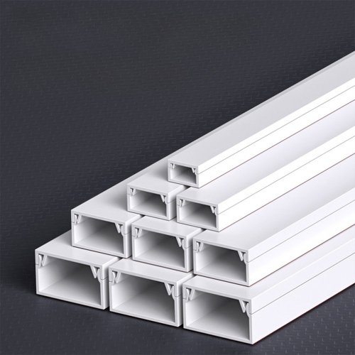25 mm x 25 mm Raceway Trunking Carisol-Electrical 1 1/2 x 1/2 x 10 White