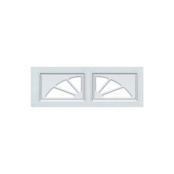 1 Wagon Wheel - Garage Door Window Set Premier-P-GDW-WAG1-2PIECE
