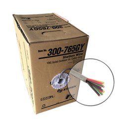 500 ft. 22 Gauge 10 Core Stranded Wire White Jacket Carisol-CSTR22-10C / per ft.
