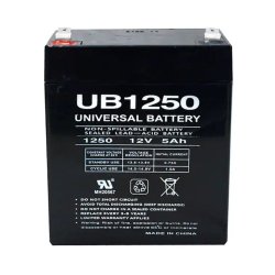 12V - 5Amp Sealed Lead Acid Battery Universal Power Group-UB1250