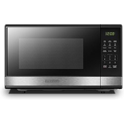 1.1 cu. ft. Microwave  Black And Decker-EM031MNR-STEEL