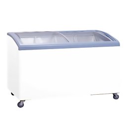 14 Cu. Ft Curved Glass Ice Cream Freezer Blackpoint-BP14-SHOW-STOPPER-GD-FZ-CUR