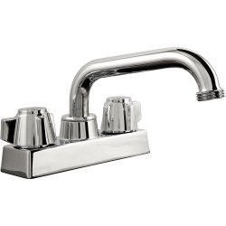4 in.  Basic and Brass Series Laundry Mixer  Ez-Flo-10891LF