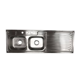 7.08 X 42.51 X 18.89 in.  Single Bowl Stainless Steel DI Kitchen Sink with LHS Drain Browns-10050L6