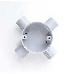 20 mm Intersection Besa Box Carisol-Electrical 3/4 x 4 WAY INTER PVC BBox