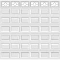 14FT Waterford - Garage Door Window Set Premier-P-6-GDW-WAT-14FT-6x1PIECE