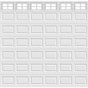 14FT Stockton - Garage Door Window Set Clopay-A-6-GDW-STO-14FT-6x1PIECE