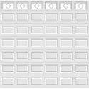 14FT Waterford - Garage Door Window Set Carisol-CA-6-GDW-WAT-14FT-6x1PIECE