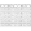 16FT Danube - Garage Door Window Set Carisol-CA-7-GDW-DAN-16FT-7x1PIECE