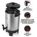 30 CUPS Coffee Maker Black And Decker-CMU3000