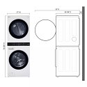 12 KG  Single Unit Front Load Washer and Dryer LG-WKE100HVA-SIL