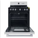 30 in. Gas Stove Blackpoint-BP030E-SIL-ITALIANO