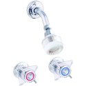 10 in. Basic and Brass Series Bath and Shower Mixer Set Ez-Flo-10490N