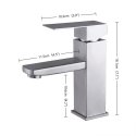 5.0 in Basin Mixer w-o pop-up Bisman-BMLF 004 SS