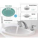 7 in Impression Series Widespread Basin Mixer Ez-Flo-10193