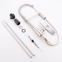 13.58 in Kitchen Mixer with Pull Out Spray Bisman-BMKF006 SS