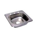 6 X 17 X 21 in. Single Bowl Stainless Steel Drop-In Kitchen Sink Browns-BM25226