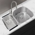 7 X 20.5 X 31.5 in. Double Bowl Stainless Steel Undermount Kitchen Sink Browns-BRU0907R