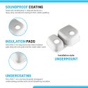 7 X 20.5 X 31.5 in. Double Bowl Stainless Steel Undermount Kitchen Sink Browns-BRU0907R