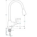 9 in. Metro Widespread Basin Mixer Ez-Flo-LL-10301