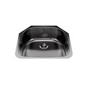 9 X 21 X 23-1/4 in. Single Bowl Stainless Steel Undermount Kitchen Sink Bisman-BRUS307-1