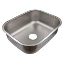9 X 21 X 23-1/4 in. Single Bowl Stainless Steel Undermount Kitchen Sink Browns-BRUS301
