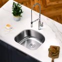 9 X 21 X 23-1-4 in. Single Bowl Stainless Steel Undermount Kitchen Sink Browns-BRUS307-2