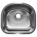 9 X 21 X 23-1-4 in. Single Bowl Stainless Steel Undermount Kitchen Sink Browns-BRUS307-2
