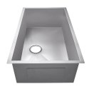9 X 30 X 18 in. Handmade Single Bowl UM Square SS Kitchen Sink Bisman-BM30189