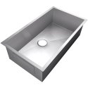 9 X 30 X 18 in. Handmade Single Bowl UM Square SS Kitchen Sink Bisman-BM30189