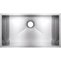 9 X 30 X 18 in. Handmade Single Bowl UM Square SS Kitchen Sink Bisman-BM30189